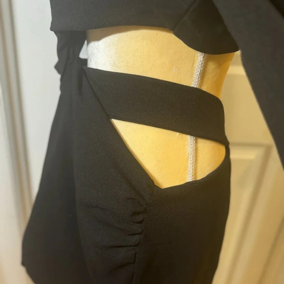 PatBO Cutout Blazer Mini Dress in Black - Picture 5 of 16